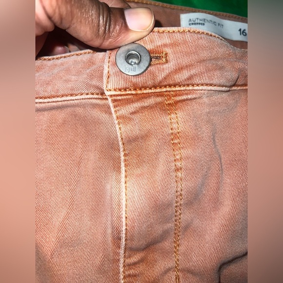 J. Jill Women's Peach Cropped Stretch Jeans size 16 - Picture 3 of 9